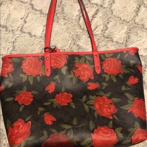 Coach Tote Roses
